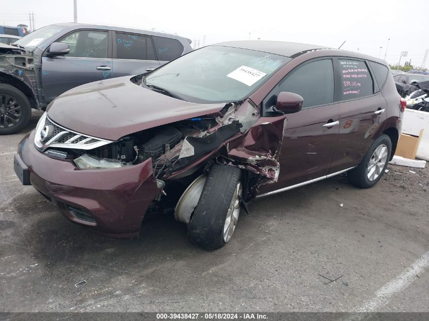 2013 Nissan Murano S VIN: JN8AZ1MU4DW210069 Lot: 39438427