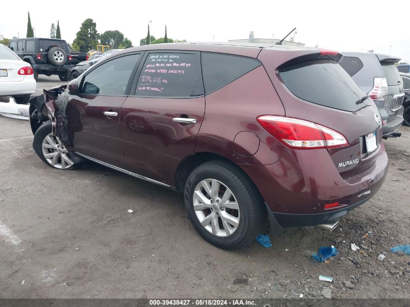 2013 Nissan Murano S VIN: JN8AZ1MU4DW210069 Lot: 39438427