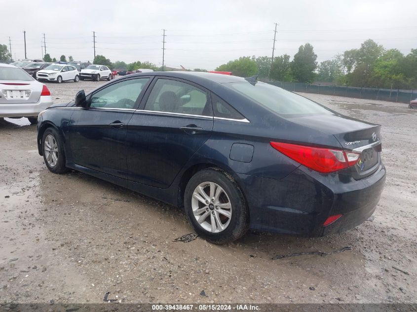 2014 Hyundai Sonata Gls VIN: 5NPEB4AC0EH834490 Lot: 39438467