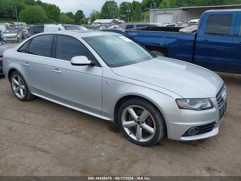 2012 Audi A4 2.0T Premium VIN: WAUEFAFL4CN004827 Lot: 39438470