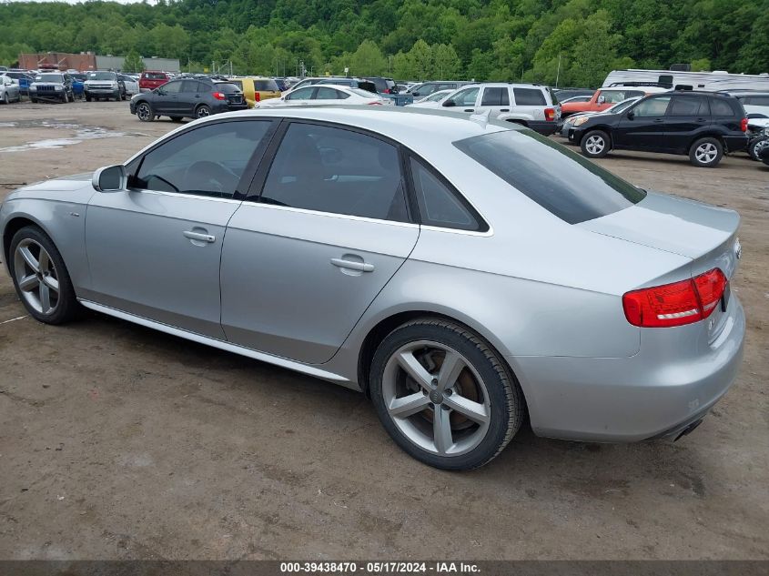 2012 Audi A4 2.0T Premium VIN: WAUEFAFL4CN004827 Lot: 39438470