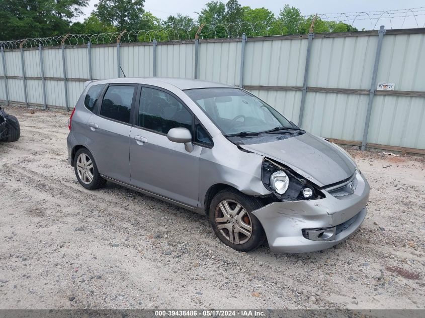 2007 Honda Fit Sport VIN: JHMGD38667S049536 Lot: 39438486