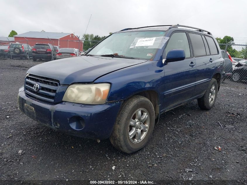 2005 Toyota Highlander V6 VIN: JTEEP21A750070005 Lot: 39438502