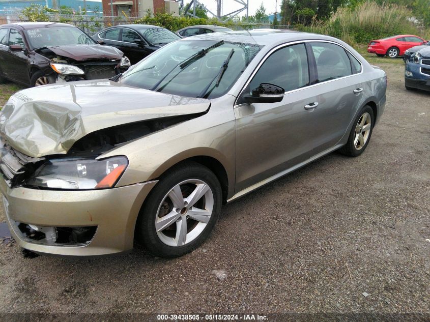 2013 Volkswagen Passat 2.5L Se VIN: 1VWBP7A34DC040458 Lot: 39438505