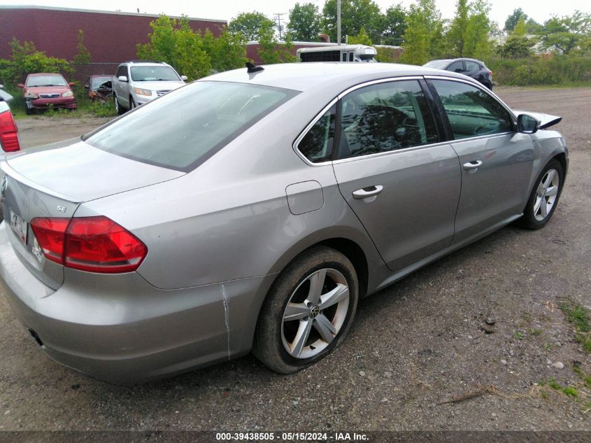 2013 Volkswagen Passat 2.5L Se VIN: 1VWBP7A34DC040458 Lot: 39438505