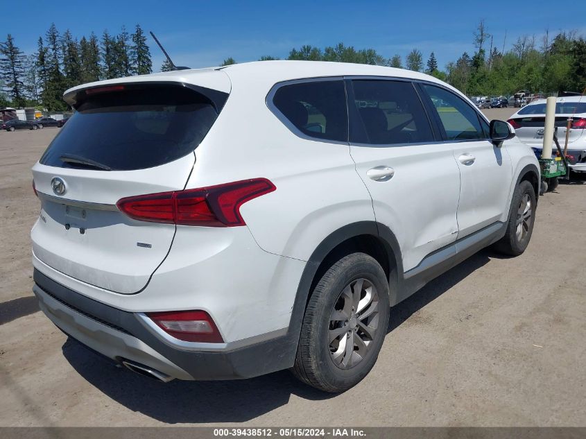 2019 Hyundai Santa Fe Se VIN: 5NMS2CAD9KH110781 Lot: 39438512