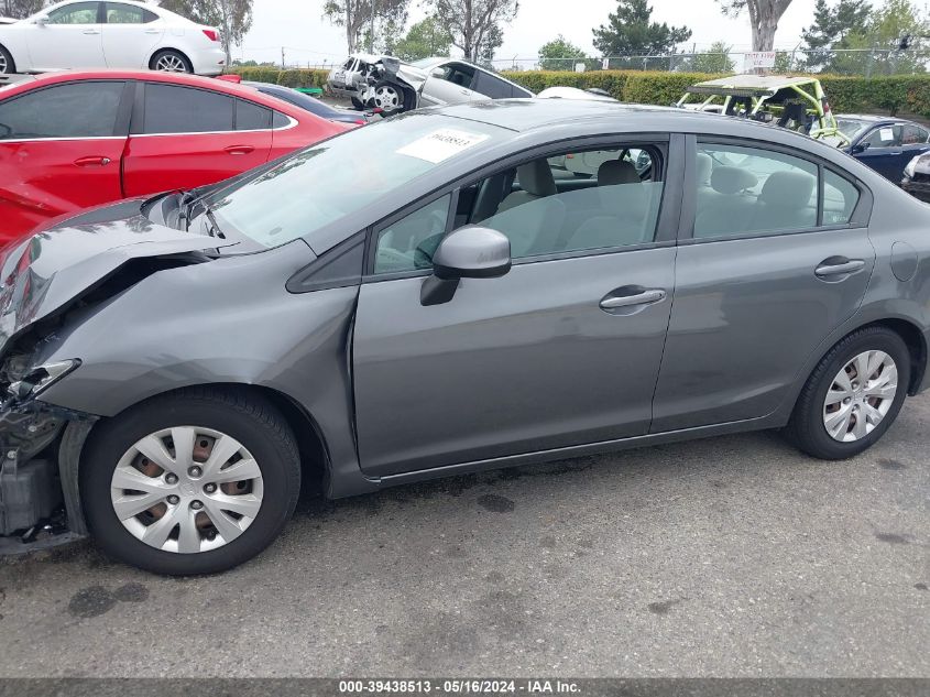 2012 Honda Civic Lx VIN: 2HGFB2F55CH549052 Lot: 39438513