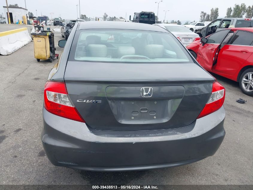 2012 Honda Civic Lx VIN: 2HGFB2F55CH549052 Lot: 39438513