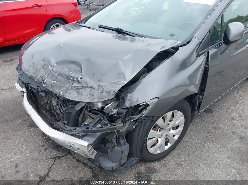 2012 Honda Civic Lx VIN: 2HGFB2F55CH549052 Lot: 39438513