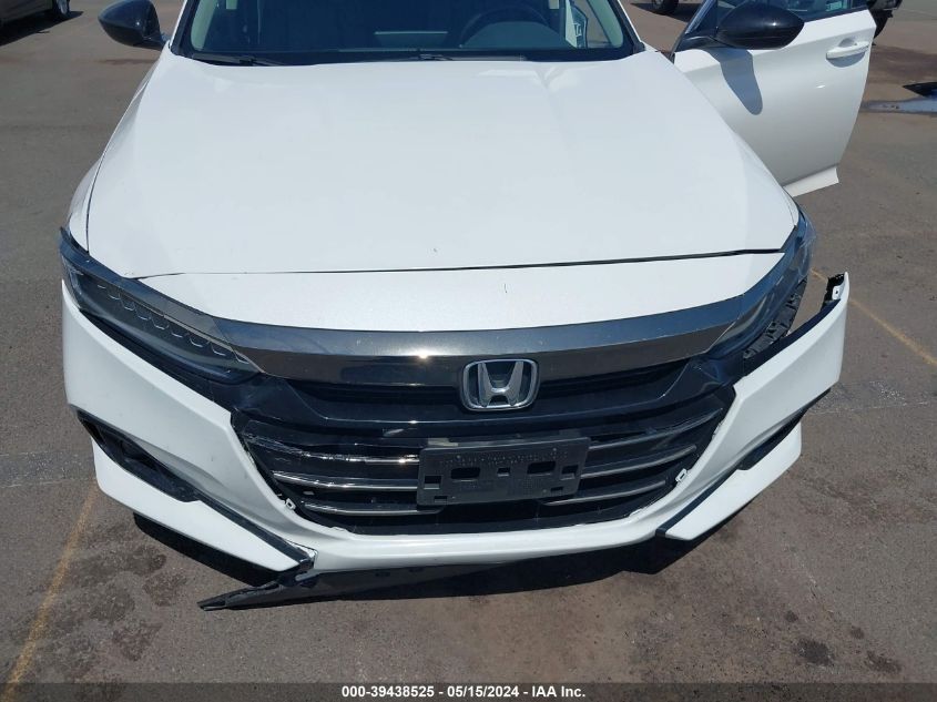 2022 Honda Accord Sport Special Edition VIN: 1HGCV1F46NA053450 Lot: 39438525