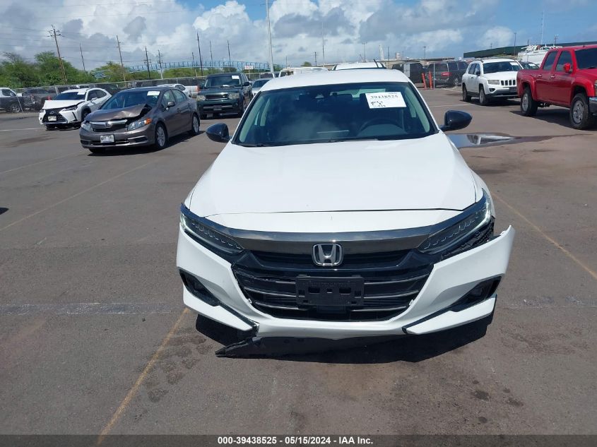 2022 Honda Accord Sport Special Edition VIN: 1HGCV1F46NA053450 Lot: 39438525