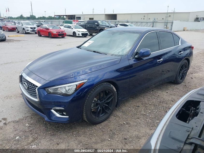 2022 Infiniti Q50 Luxe VIN: JN1EV7BP8NM310815 Lot: 39438527