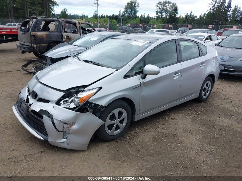 2014 Toyota Prius Three VIN: JTDKN3DU1E1785865 Lot: 39438541