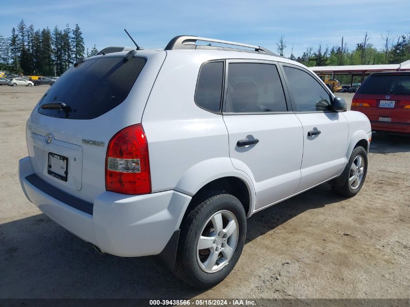 2007 Hyundai Tucson Gls VIN: KM8JM12B97U562622 Lot: 39438566