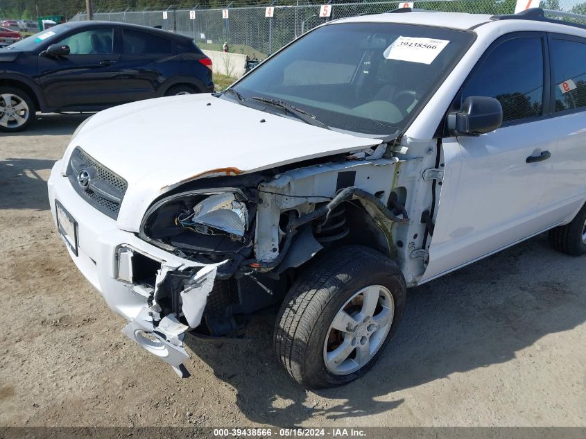 2007 Hyundai Tucson Gls VIN: KM8JM12B97U562622 Lot: 39438566