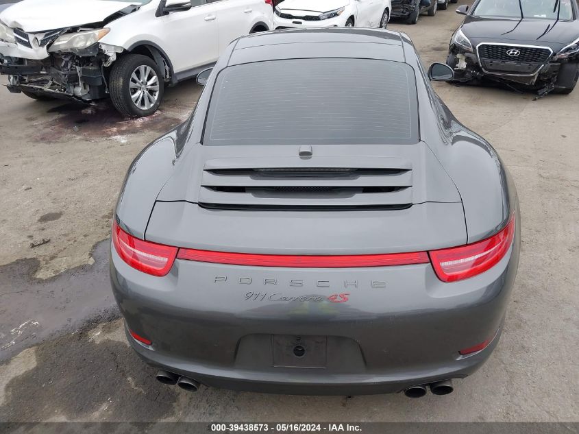 2013 Porsche 911 Carrera 4S VIN: WP0AB2A92DS120822 Lot: 39438573