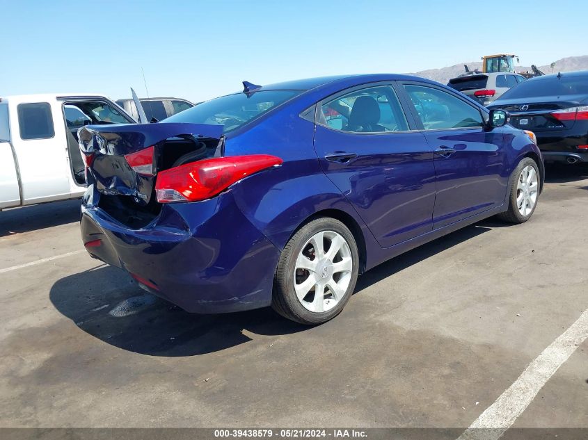 2012 Hyundai Elantra Limited VIN: 5NPDH4AE9CH103470 Lot: 39438579