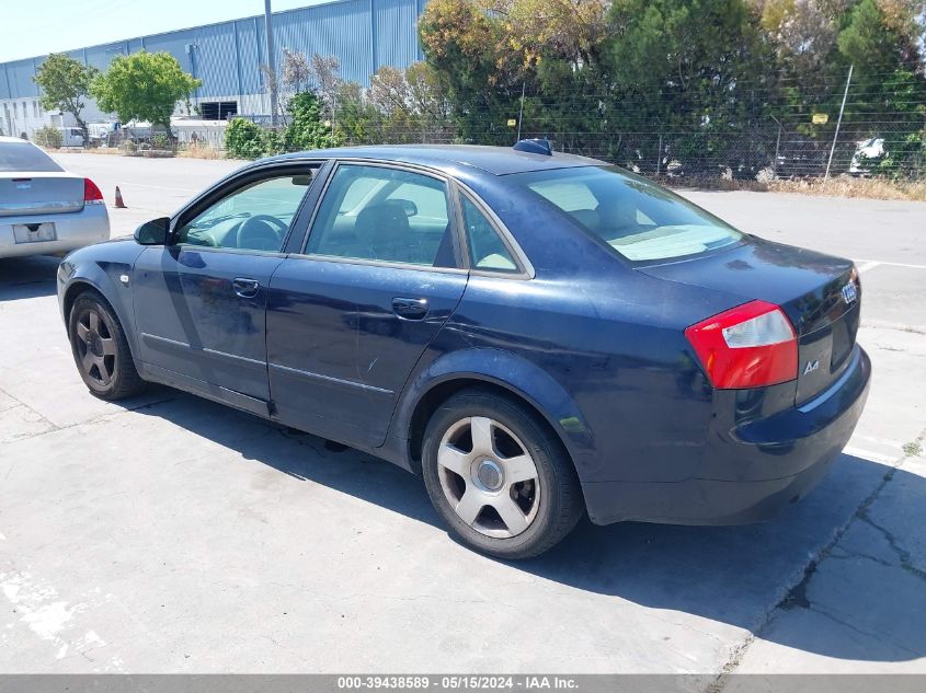 2004 Audi A4 1.8T VIN: WAULC68E94A217129 Lot: 39438589