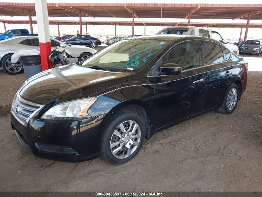 2015 Nissan Sentra S VIN: 3N1AB7AP8FY287950 Lot: 39438597