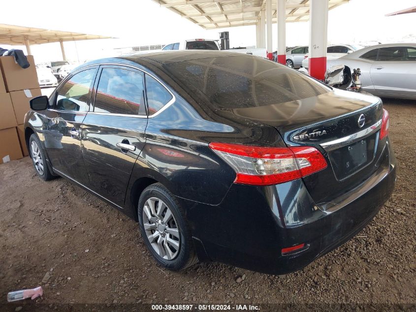 2015 Nissan Sentra S VIN: 3N1AB7AP8FY287950 Lot: 39438597