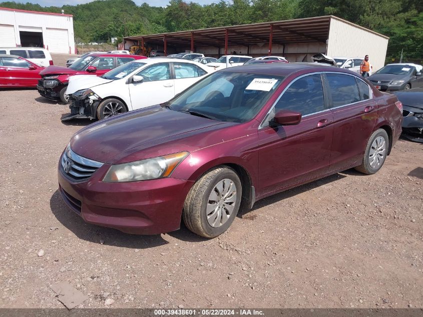 2012 Honda Accord 2.4 Lx VIN: 1HGCP2F32CA206149 Lot: 39438601