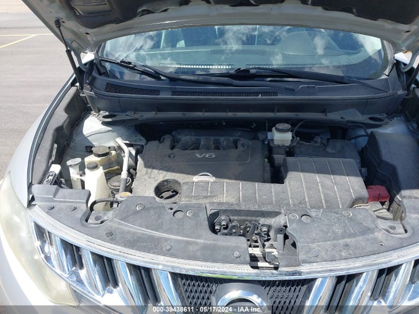 2009 Nissan Murano Sl VIN: JN8AZ18U39W107145 Lot: 39438611