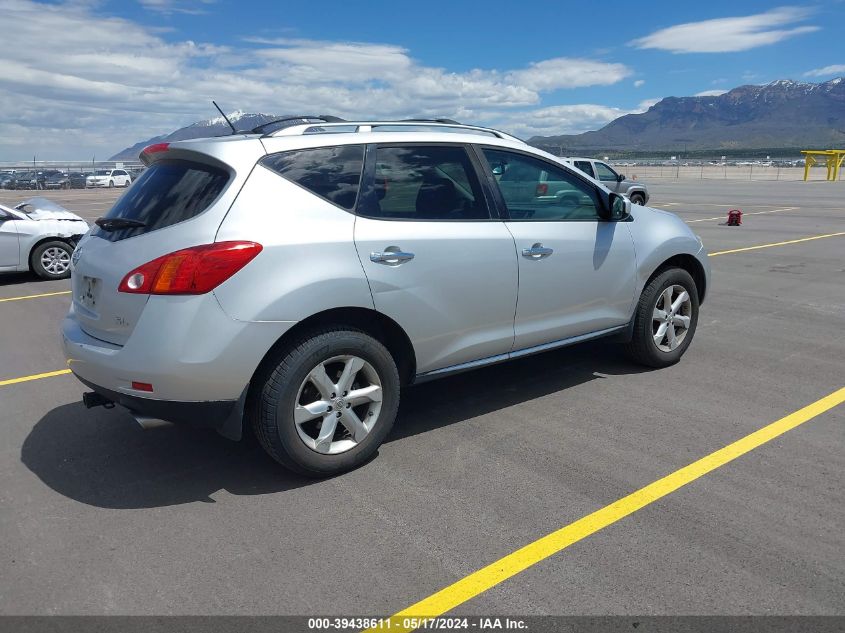 2009 Nissan Murano Sl VIN: JN8AZ18U39W107145 Lot: 39438611