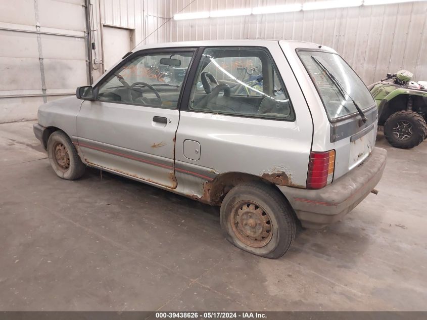 1990 Ford Festiva Lx VIN: KNJPT07H7L6102380 Lot: 39438626