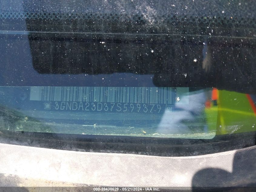 2007 Chevrolet Hhr Lt VIN: 3GNDA23D37S599379 Lot: 39438629