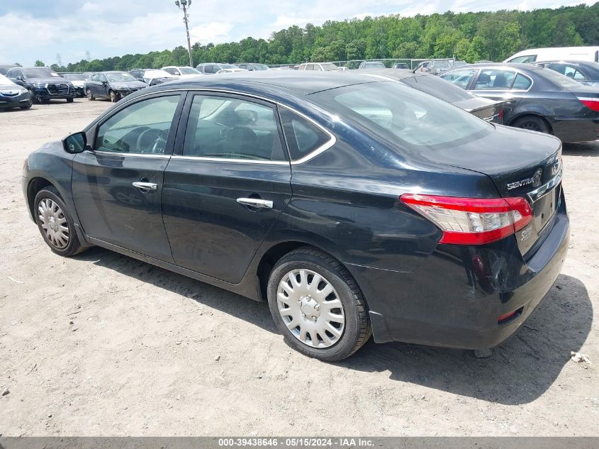 2014 Nissan Sentra Sv VIN: 3N1AB7AP3EL675065 Lot: 39438646