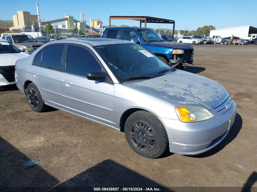 2003 Honda Civic Ex VIN: 2HGES26893H519719 Lot: 39438657