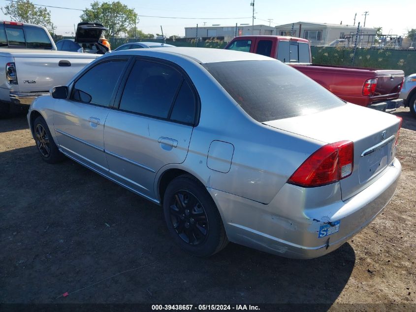 2003 Honda Civic Ex VIN: 2HGES26893H519719 Lot: 39438657