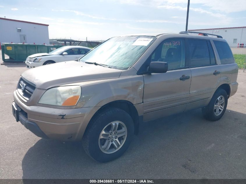 2004 Honda Pilot Ex-L VIN: 2HKYF18574H531440 Lot: 39438681