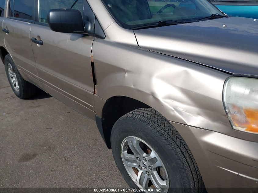 2004 Honda Pilot Ex-L VIN: 2HKYF18574H531440 Lot: 39438681