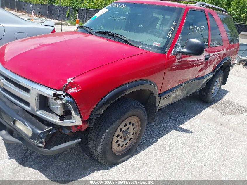 1995 Chevrolet Blazer VIN: 1GNCT18W3S2197411 Lot: 39438682