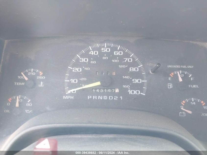 1995 Chevrolet Blazer VIN: 1GNCT18W3S2197411 Lot: 39438682