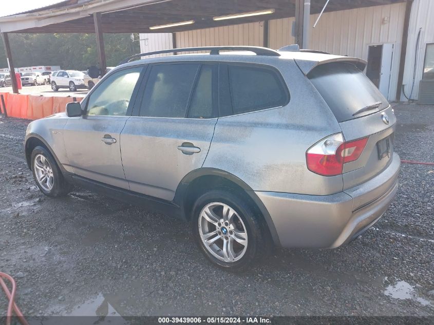 2006 BMW X3 3.0I VIN: WBXPA93426WG83250 Lot: 39439006