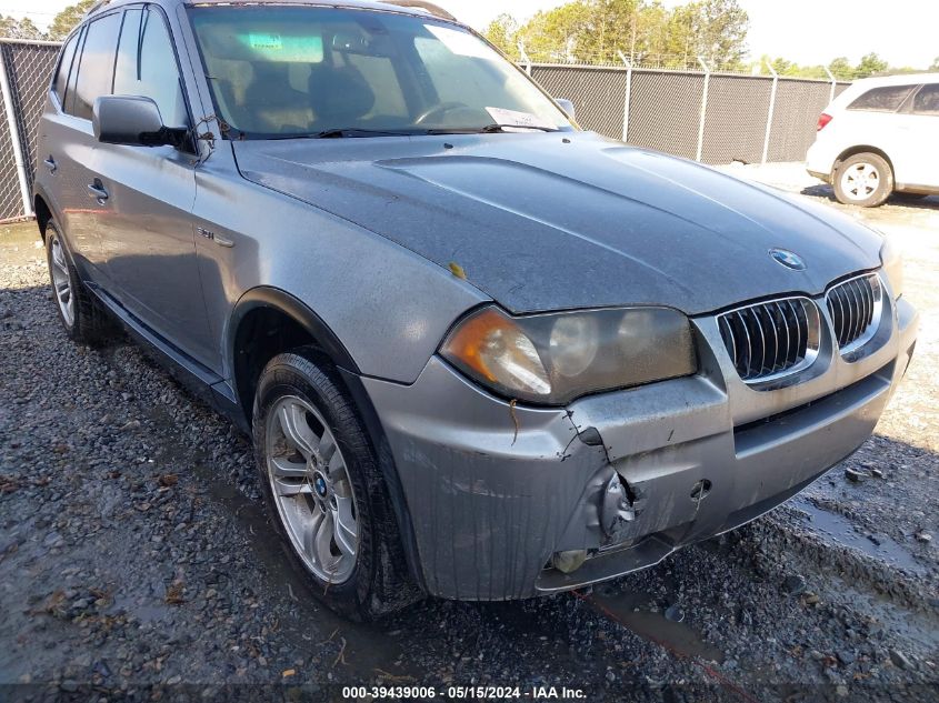 2006 BMW X3 3.0I VIN: WBXPA93426WG83250 Lot: 39439006