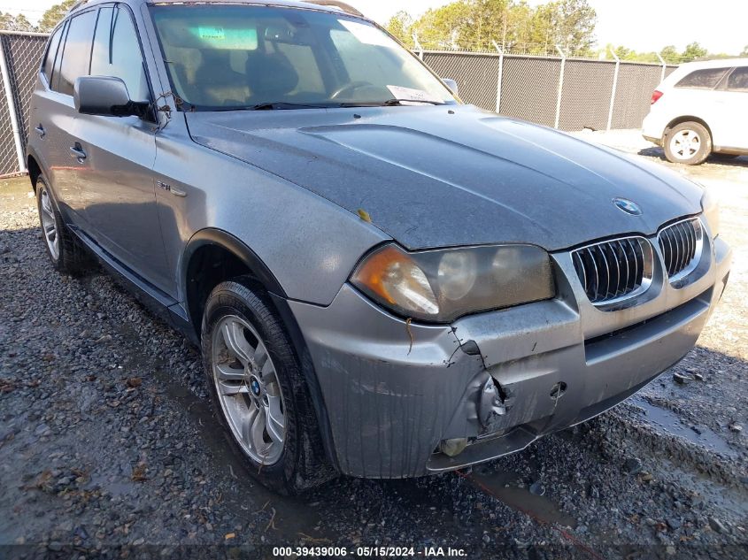 2006 BMW X3 3.0I VIN: WBXPA93426WG83250 Lot: 39439006