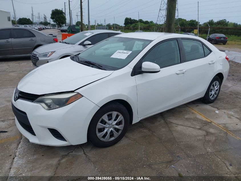 2014 Toyota Corolla L VIN: 5YFBURHE5EP033784 Lot: 39439055