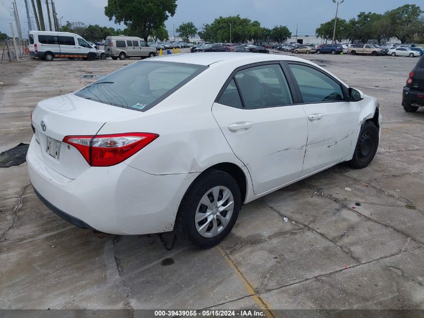 2014 Toyota Corolla L VIN: 5YFBURHE5EP033784 Lot: 39439055