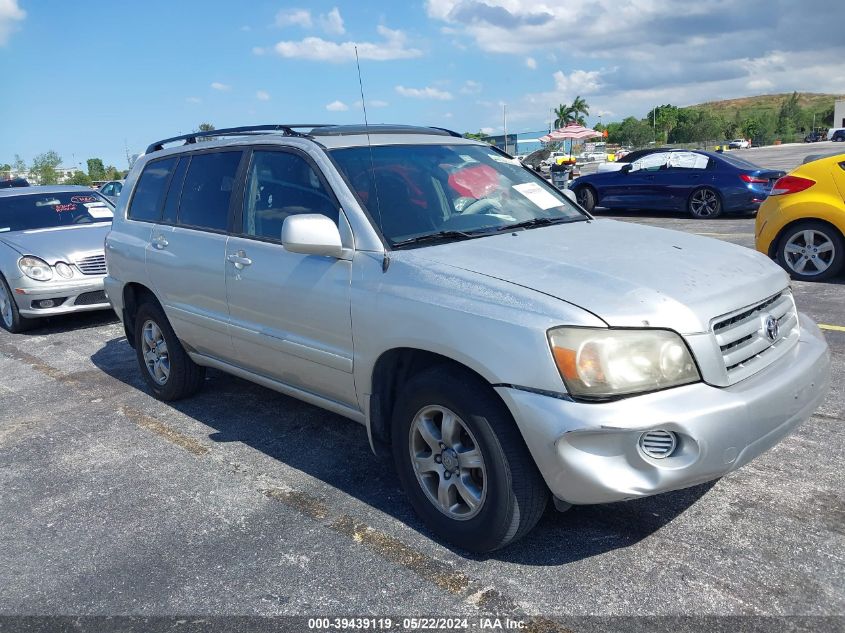 2006 Toyota Highlander VIN: JTEGD21A060136705 Lot: 39439119