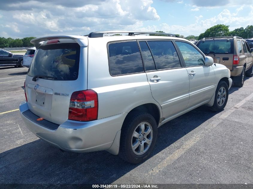 2006 Toyota Highlander VIN: JTEGD21A060136705 Lot: 39439119