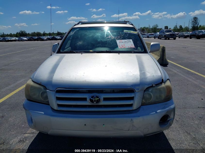 2006 Toyota Highlander VIN: JTEGD21A060136705 Lot: 39439119