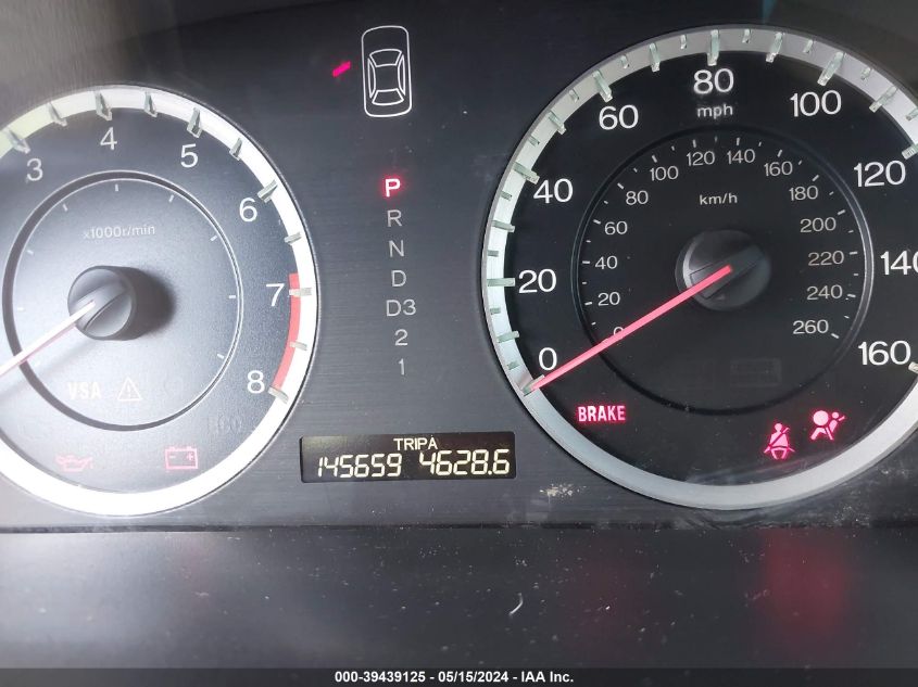 2010 Honda Accord 2.4 Lx VIN: 1HGCP2F37AA183898 Lot: 39439125