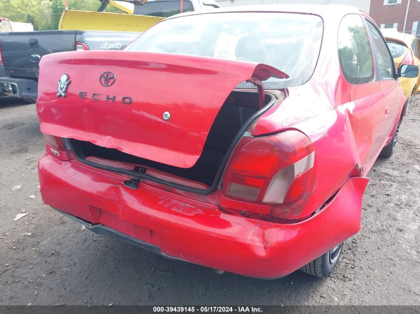 2002 Toyota Echo VIN: JTDAT123520221993 Lot: 39439145