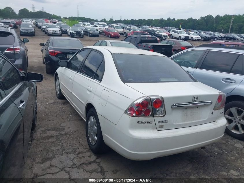 1HGES16522L041158 | 2002 HONDA CIVIC