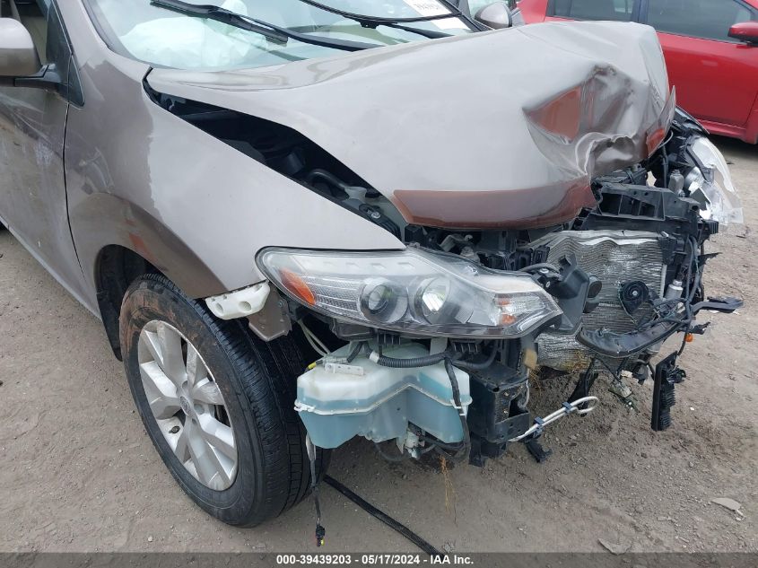 2011 Nissan Murano Sl VIN: JN8AZ1MW9BW154578 Lot: 39439203