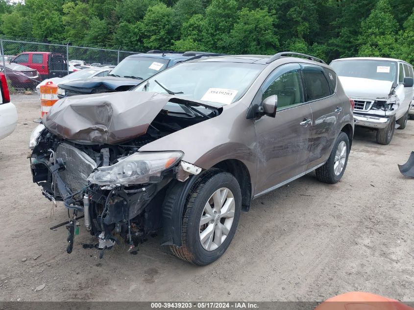 2011 Nissan Murano Sl VIN: JN8AZ1MW9BW154578 Lot: 39439203