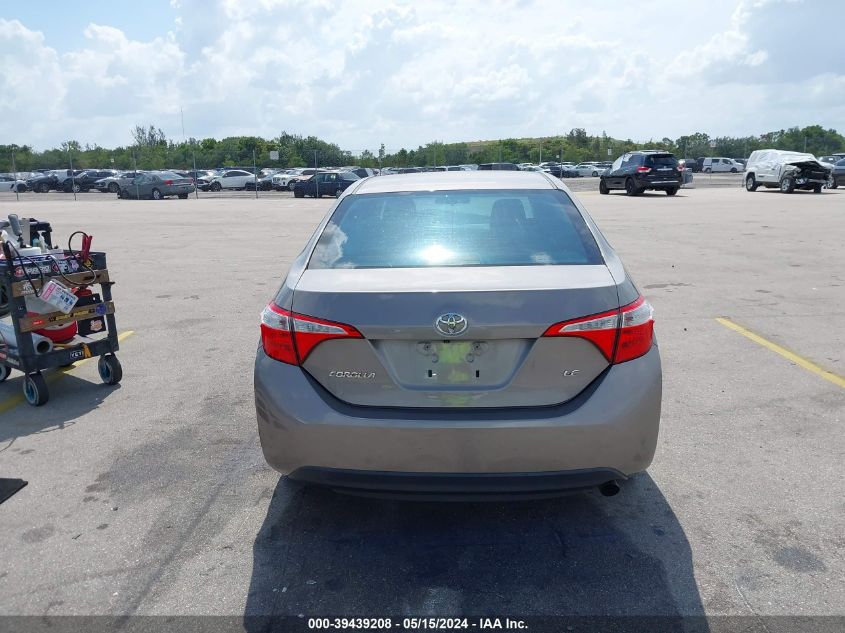 2016 Toyota Corolla Le VIN: 2T1BURHE1GC533590 Lot: 39439208